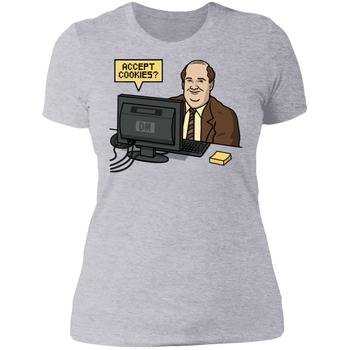 T-Shirts Heather Grey / S Cookies Acceptor Women's Premium T-Shirt