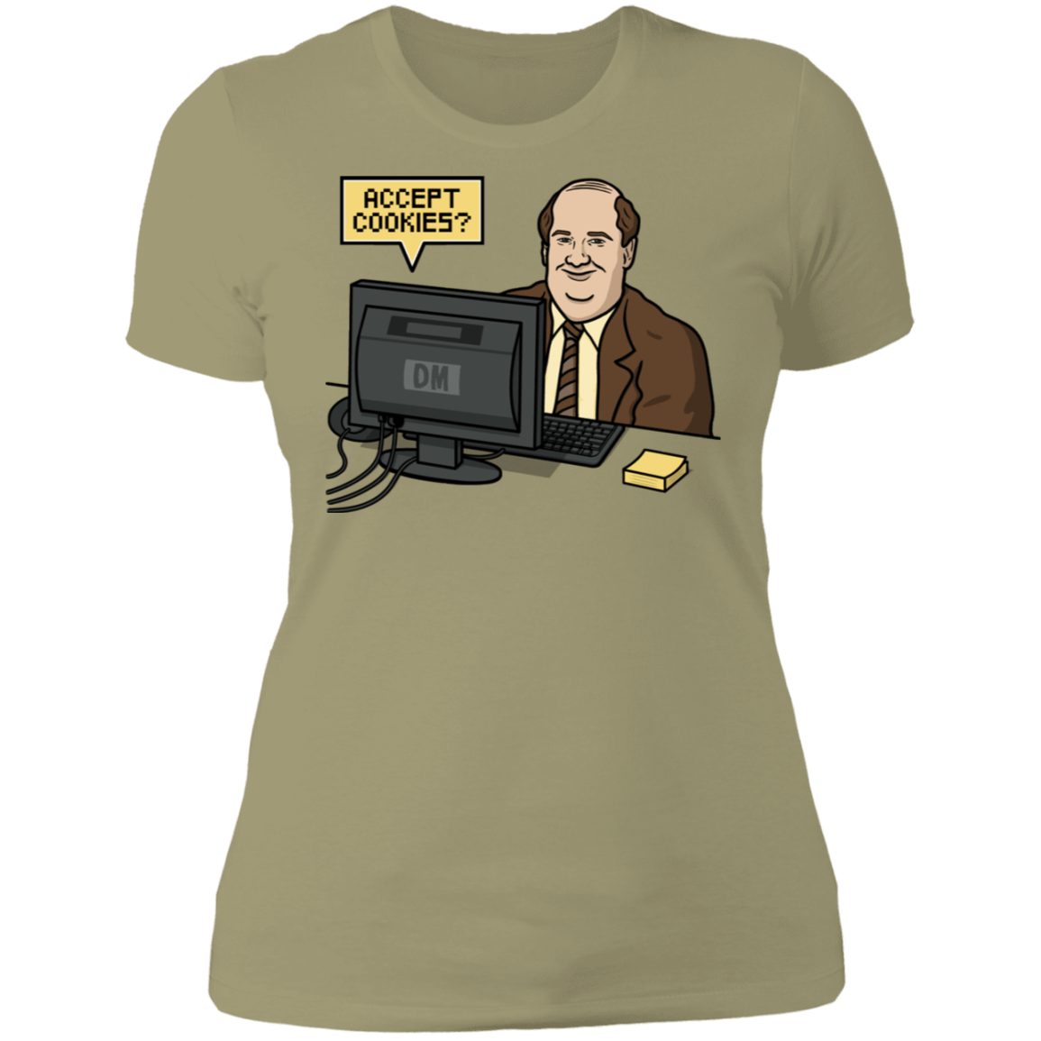 T-Shirts Light Olive / S Cookies Acceptor Women's Premium T-Shirt