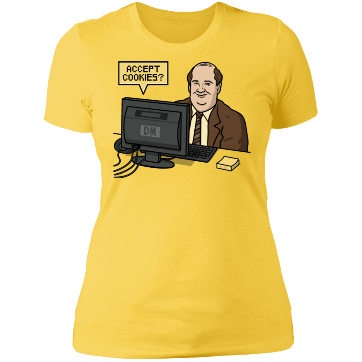 T-Shirts Vibrant Yellow / S Cookies Acceptor Women's Premium T-Shirt