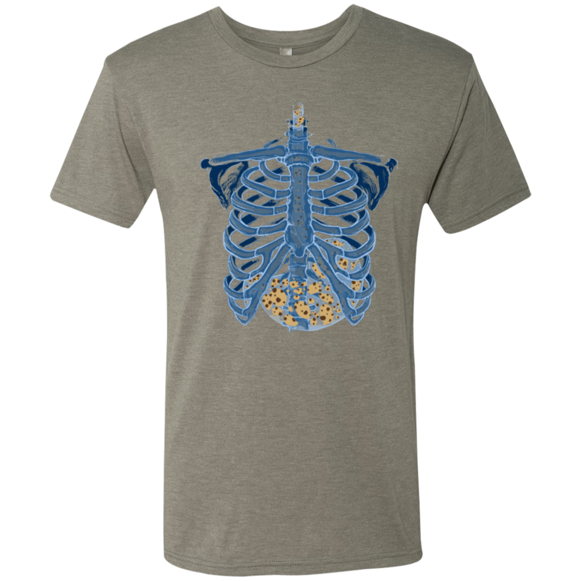 T-Shirts Venetian Grey / Small Cookies all over Men's Triblend T-Shirt