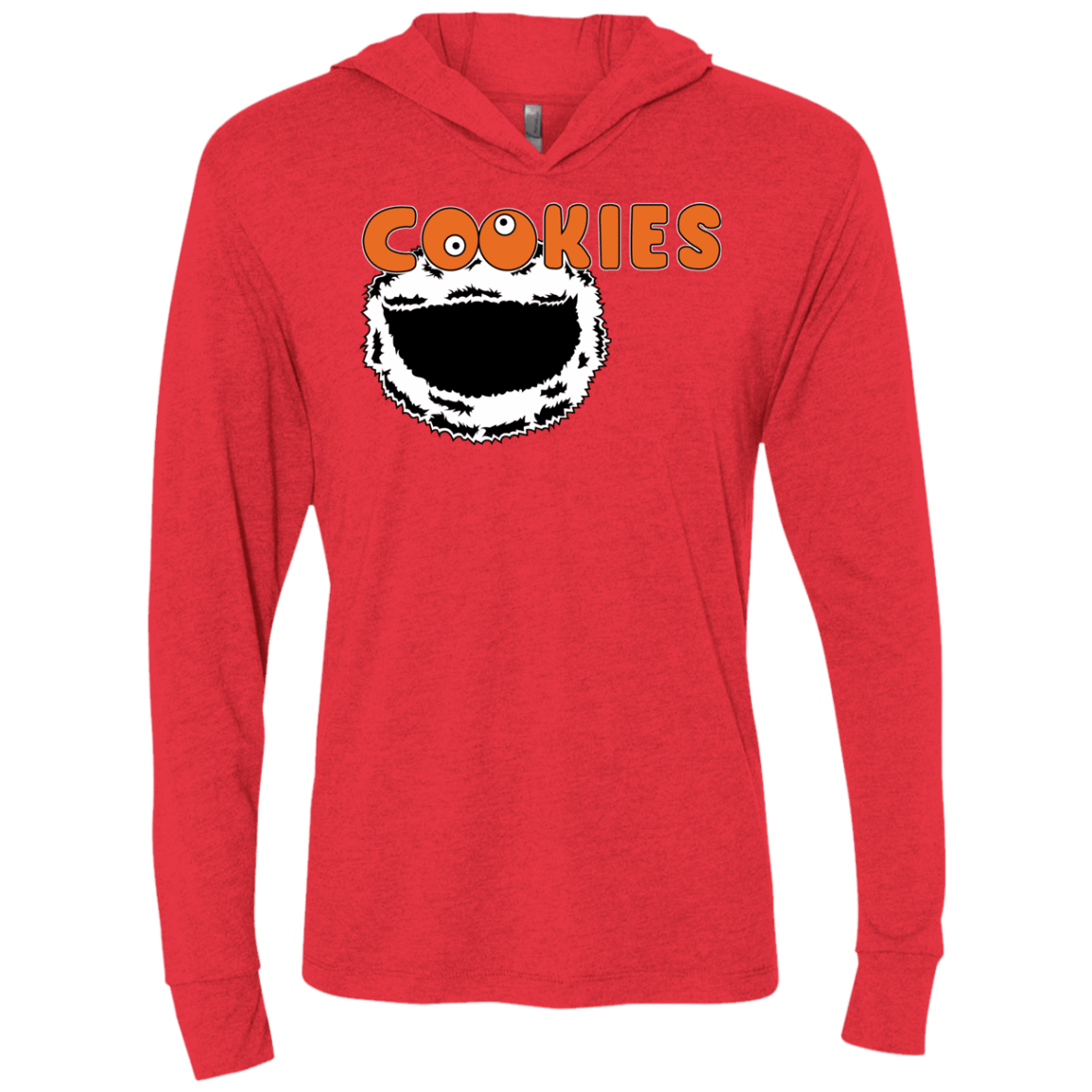 T-Shirts Vintage Red / X-Small Cookies! Triblend Long Sleeve Hoodie Tee