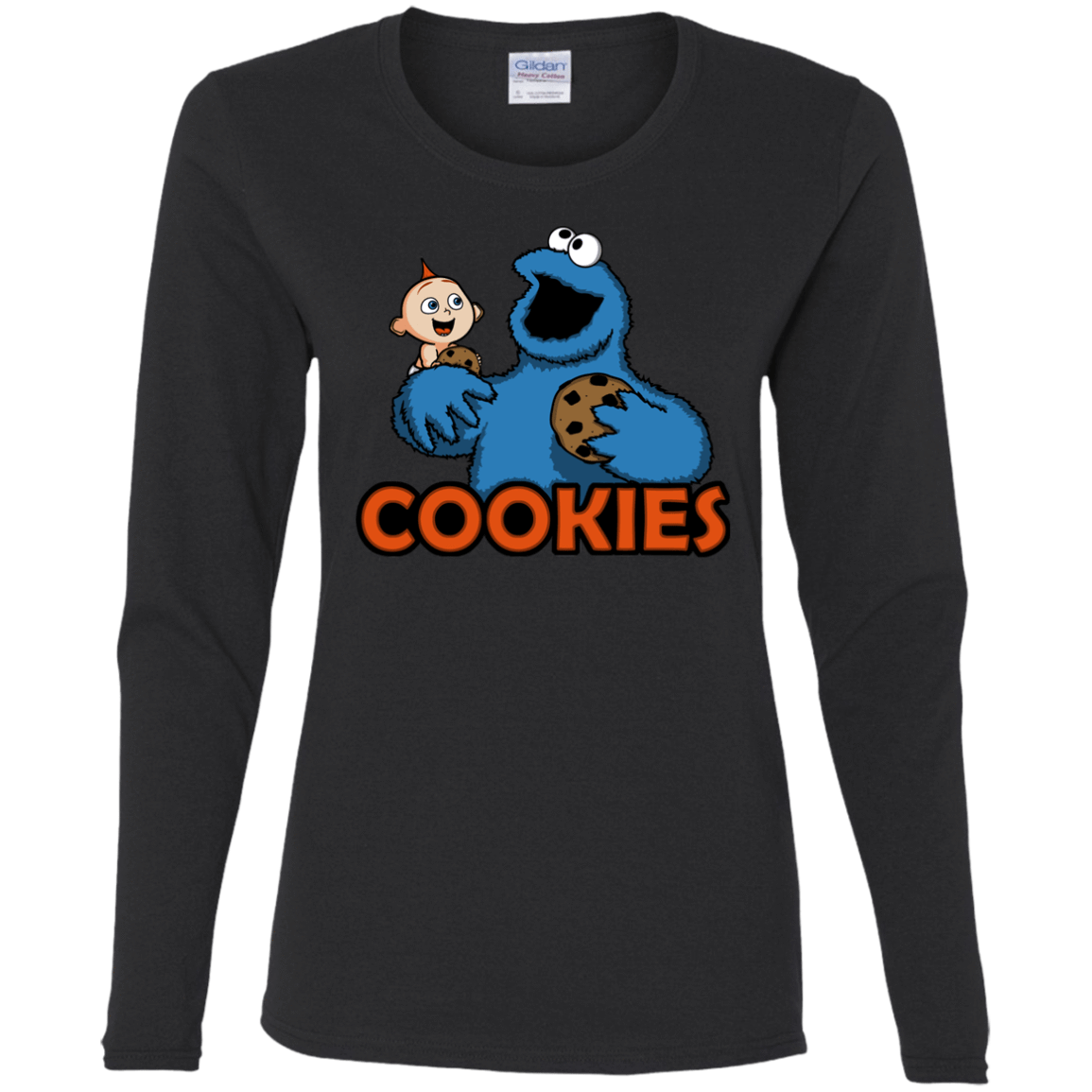 T-Shirts Black / S Cookies Women's Long Sleeve T-Shirt