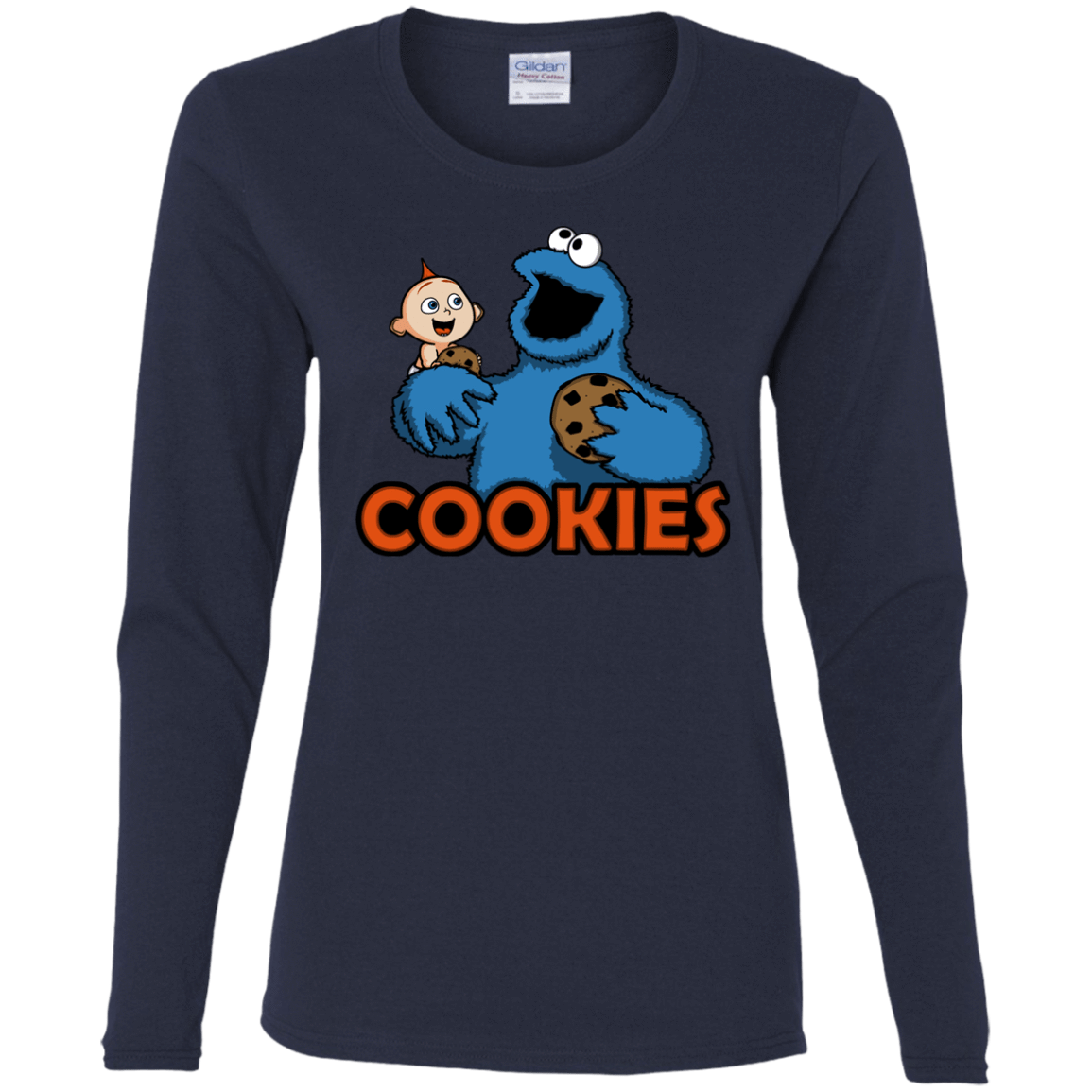 T-Shirts Navy / S Cookies Women's Long Sleeve T-Shirt