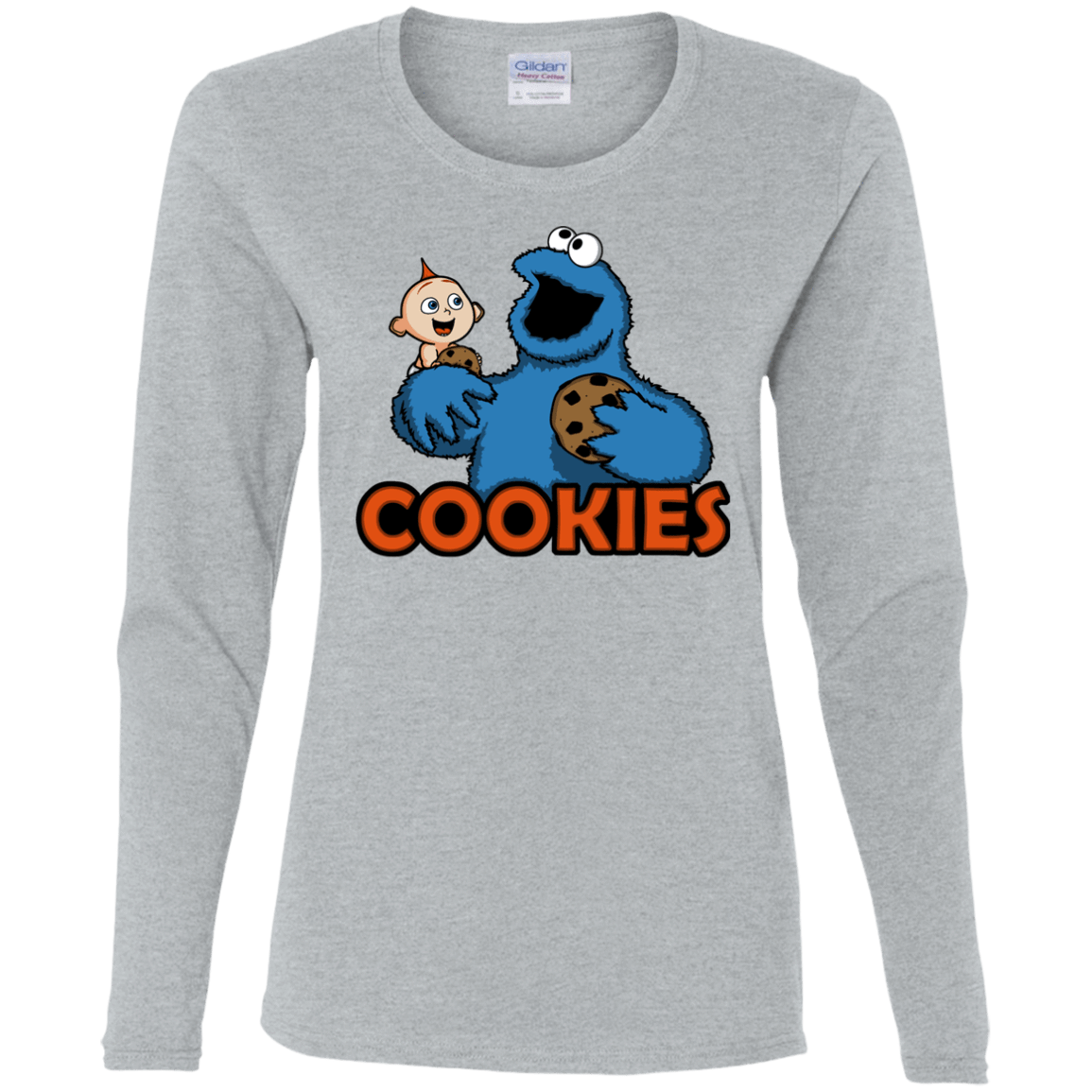 T-Shirts Sport Grey / S Cookies Women's Long Sleeve T-Shirt
