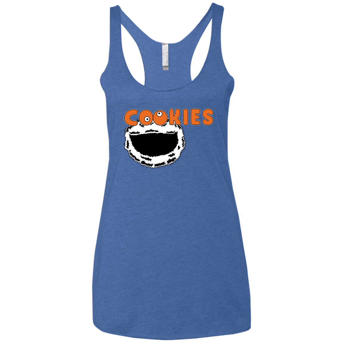 T-Shirts Vintage Royal / X-Small Cookies! Women's Triblend Racerback Tank