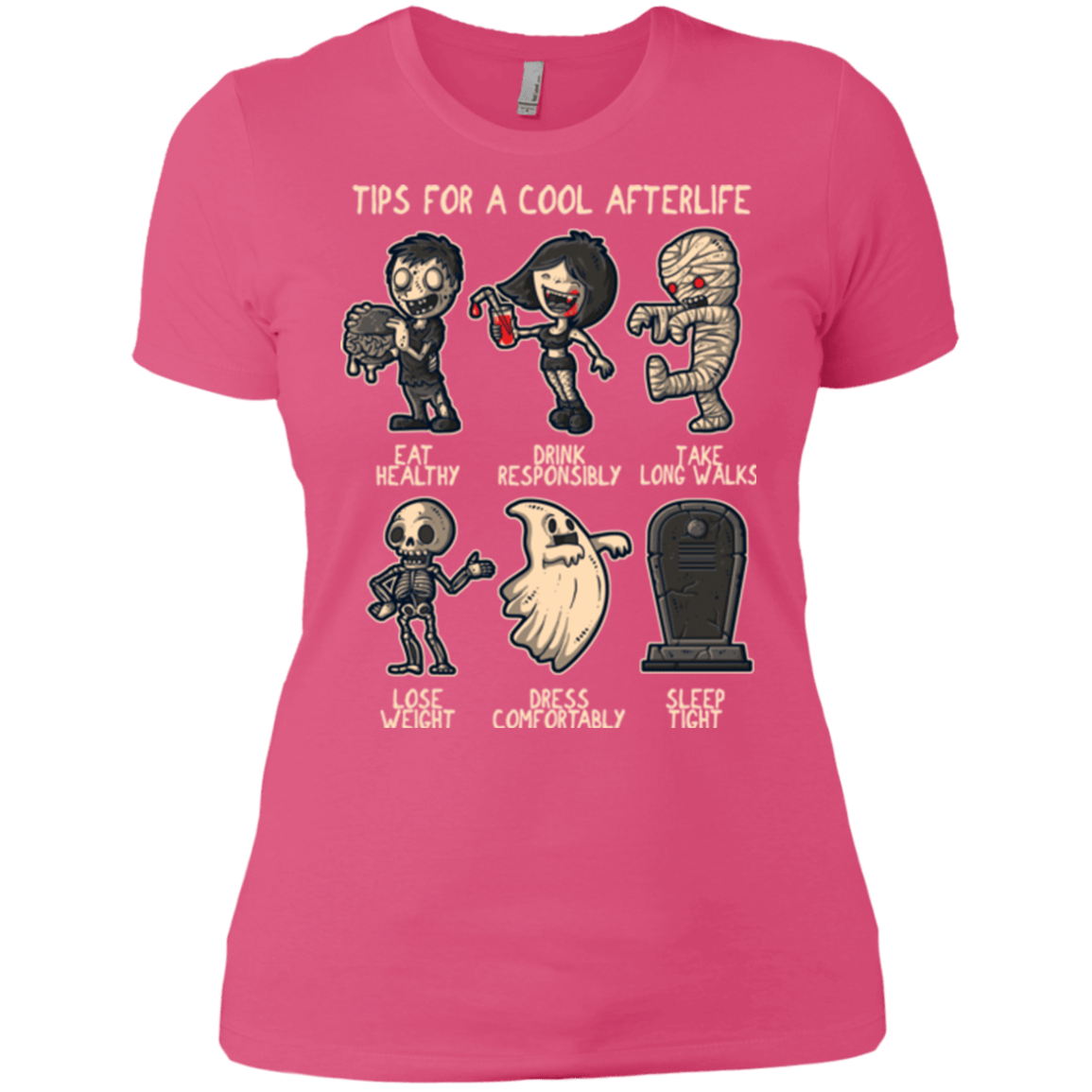 T-Shirts Hot Pink / X-Small Cool Afterlife Women's Premium T-Shirt