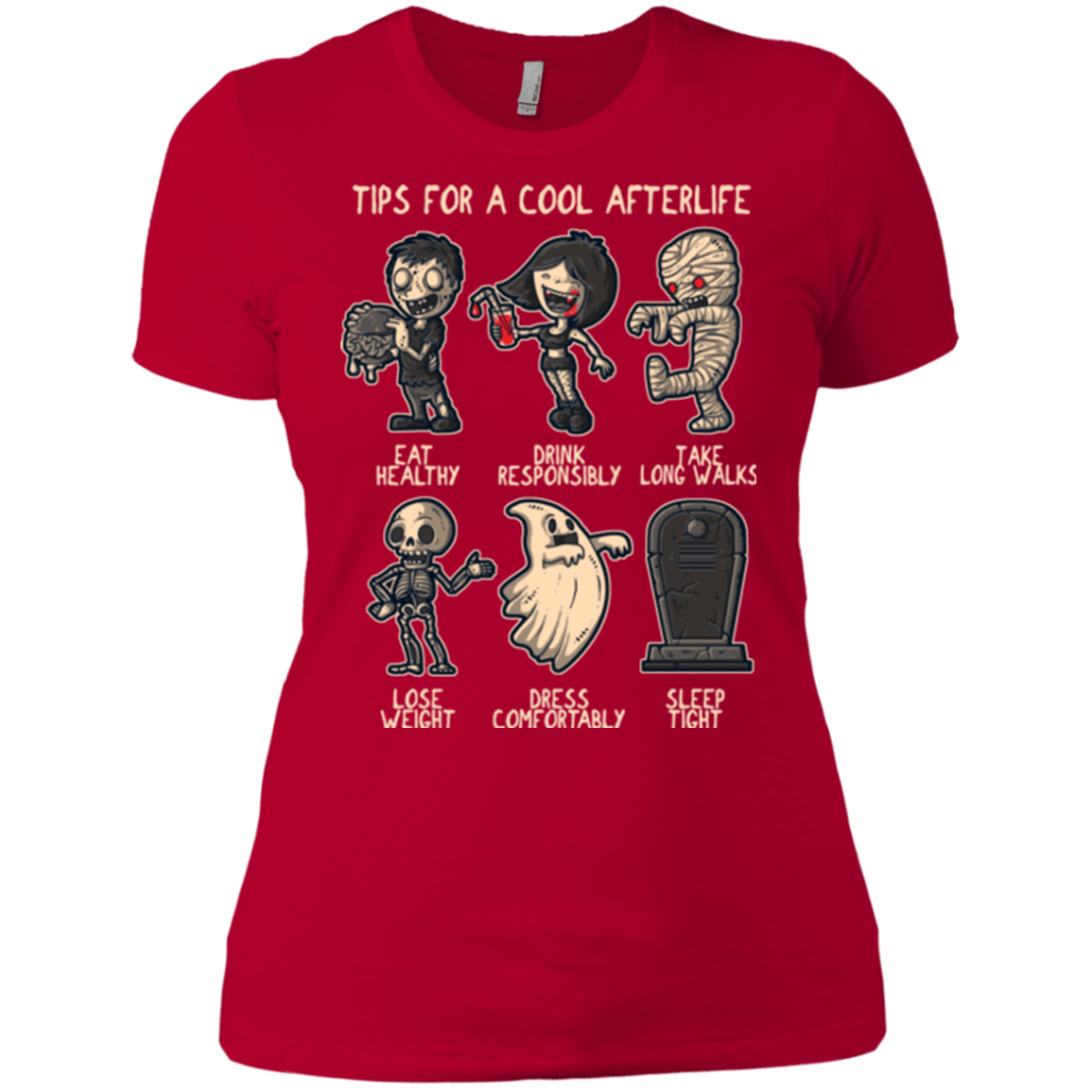 T-Shirts Red / X-Small Cool Afterlife Women's Premium T-Shirt