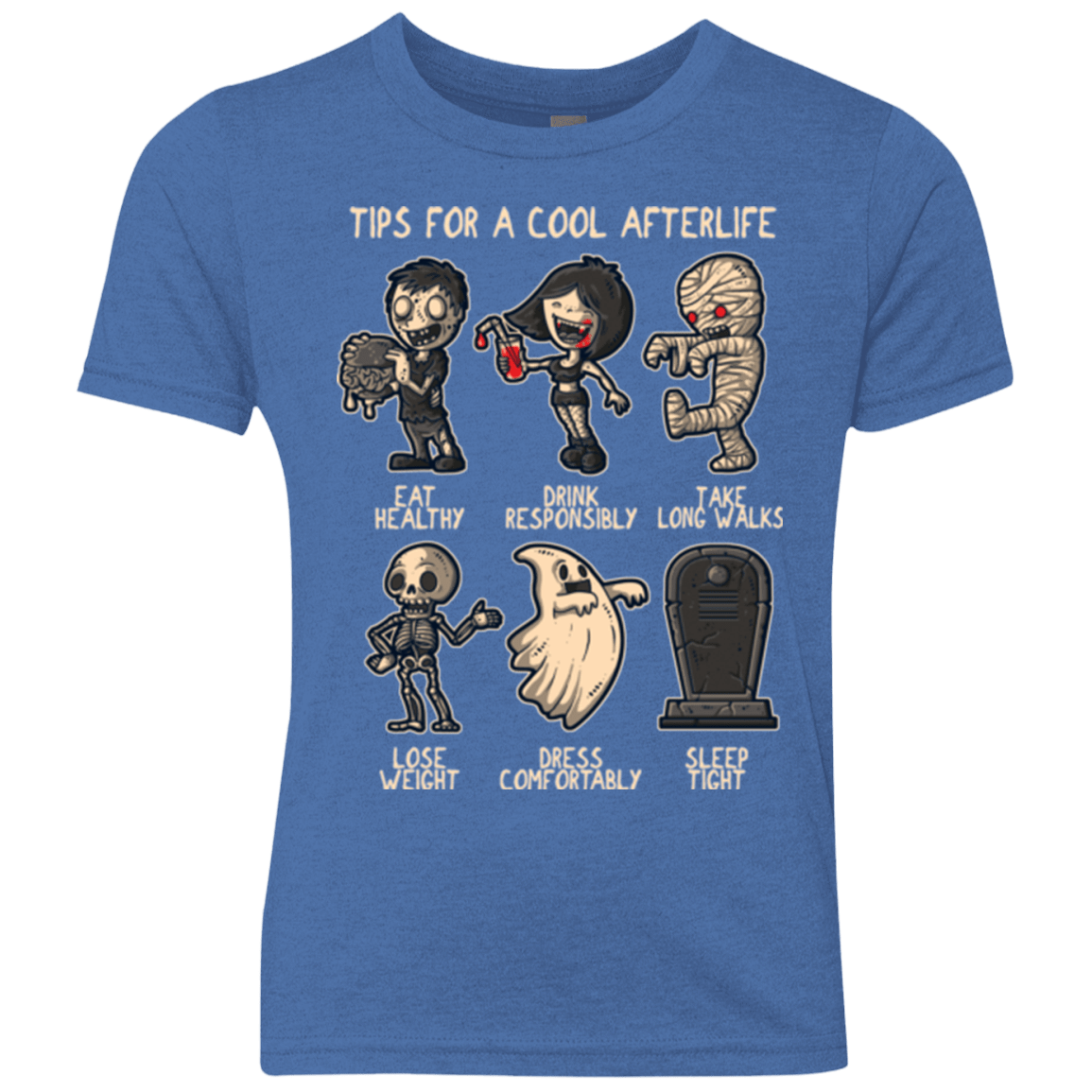 T-Shirts Vintage Royal / YXS Cool Afterlife Youth Triblend T-Shirt