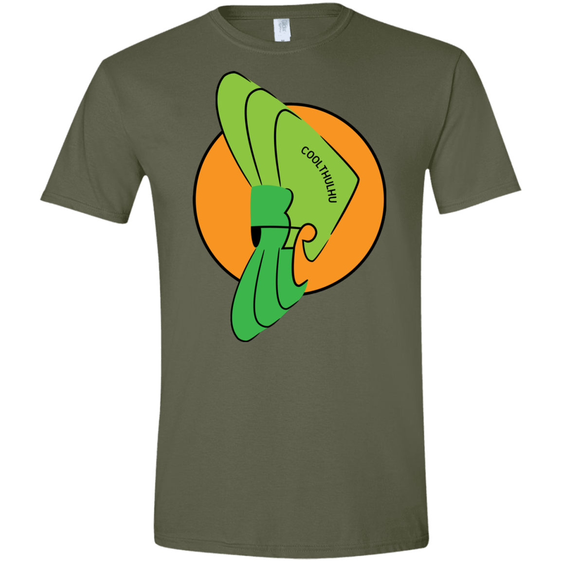 T-Shirts Military Green / S Coolthulhu Men's Semi-Fitted Softstyle