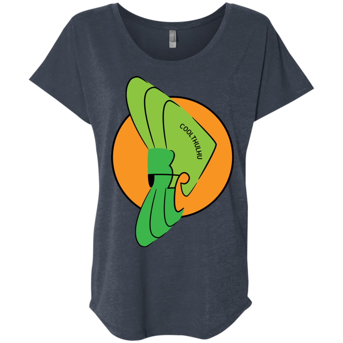 T-Shirts Vintage Navy / X-Small Coolthulhu Triblend Dolman Sleeve