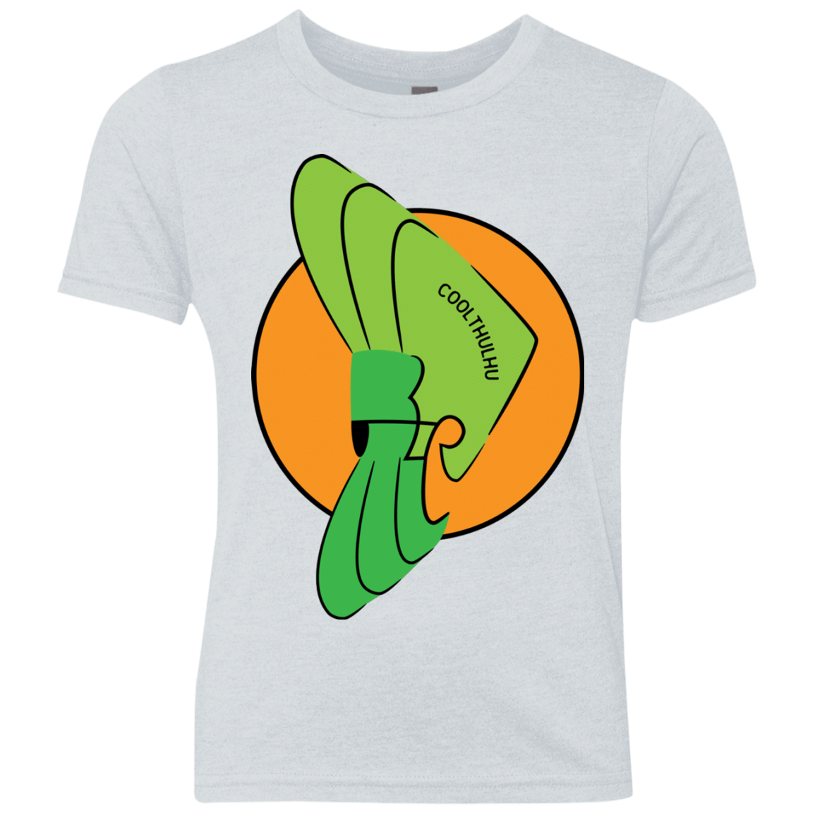 T-Shirts Heather White / YXS Coolthulhu Youth Triblend T-Shirt