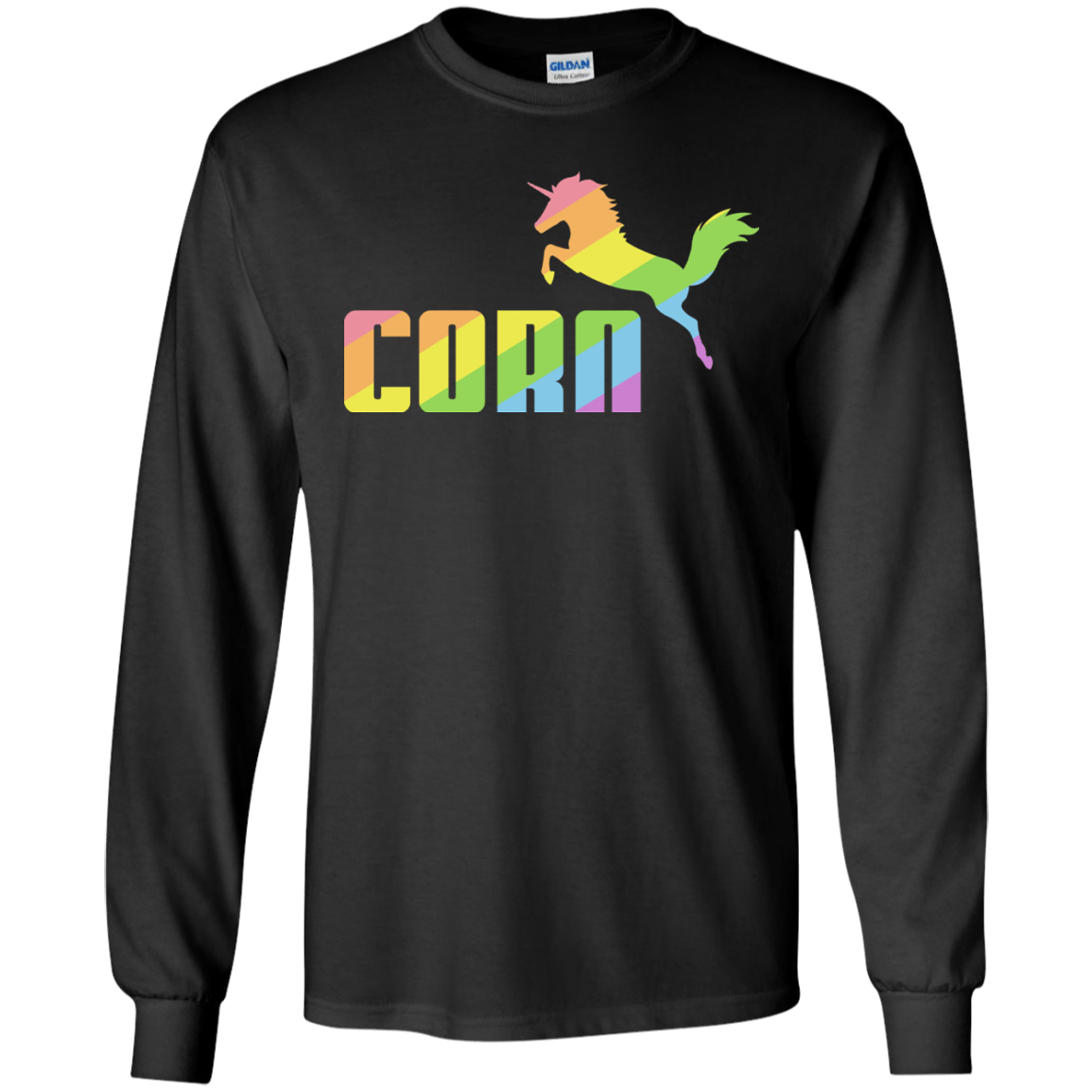 T-Shirts Black / S Corn Men's Long Sleeve T-Shirt