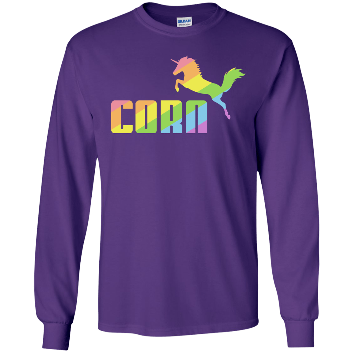 T-Shirts Purple / S Corn Men's Long Sleeve T-Shirt
