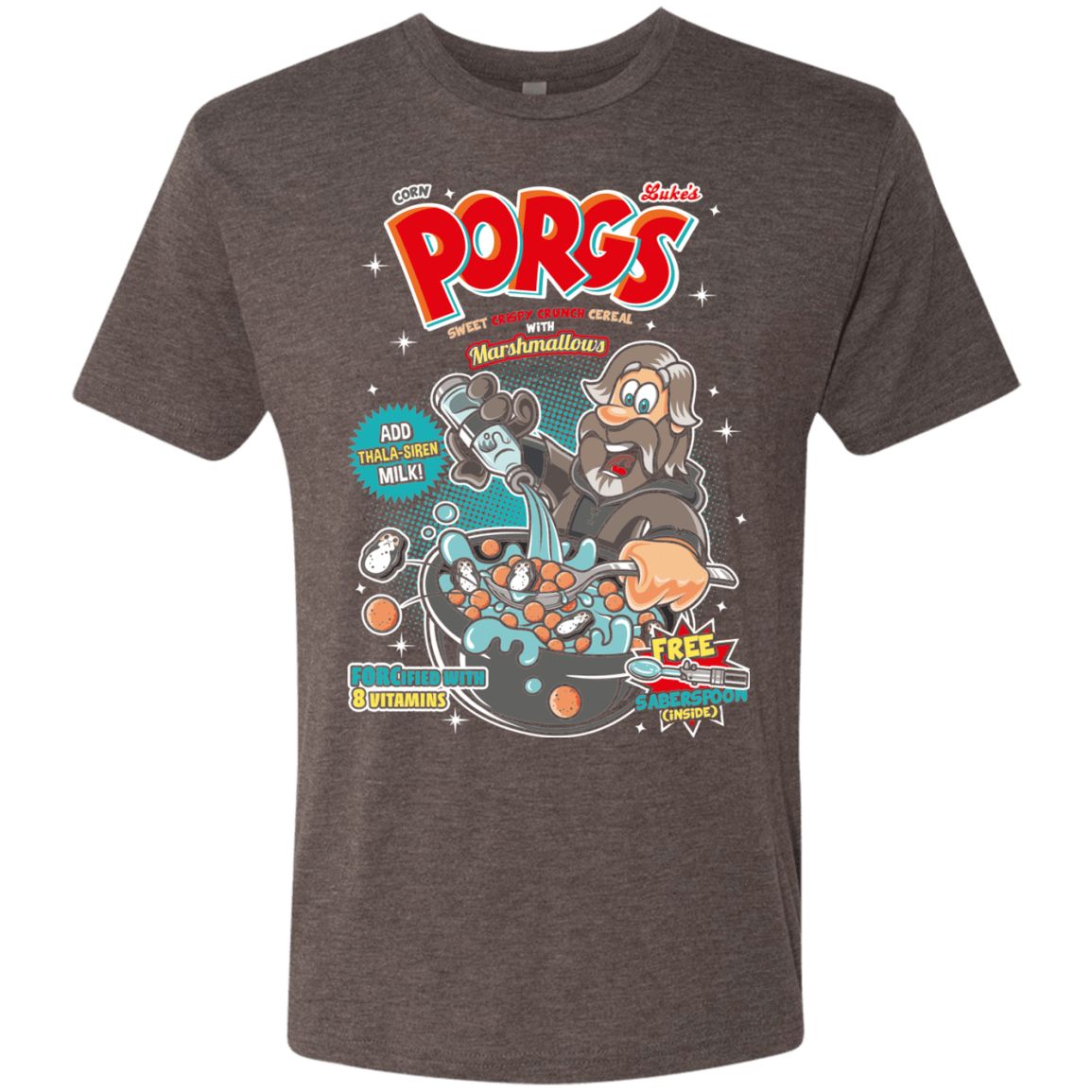 T-Shirts Macchiato / S Corn Porgs Men's Triblend T-Shirt