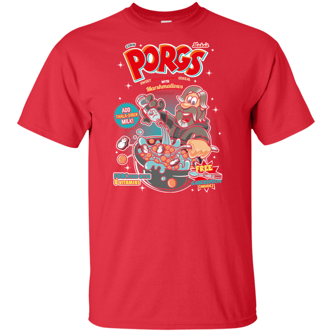 T-Shirts Red / XLT Corn Porgs Tall T-Shirt