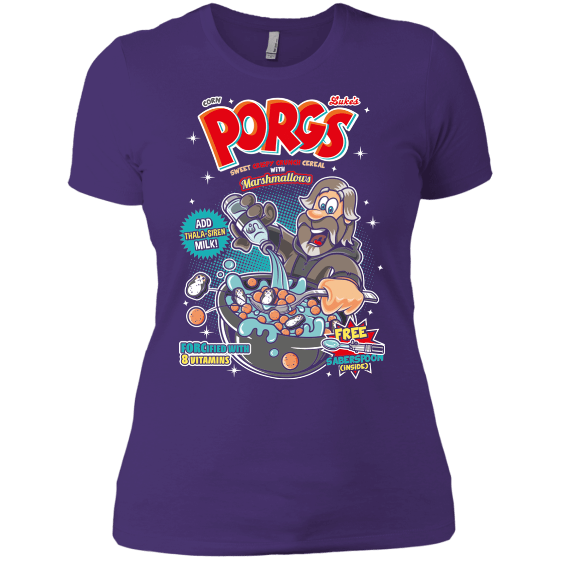 T-Shirts Purple Rush/ / X-Small Corn Porgs Women's Premium T-Shirt