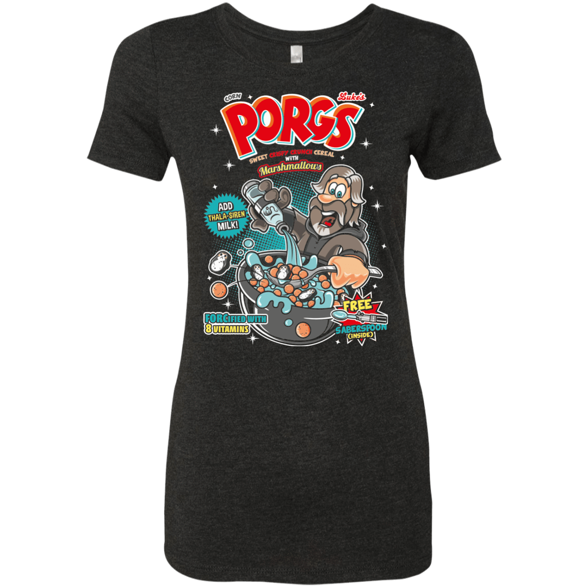 T-Shirts Vintage Black / S Corn Porgs Women's Triblend T-Shirt