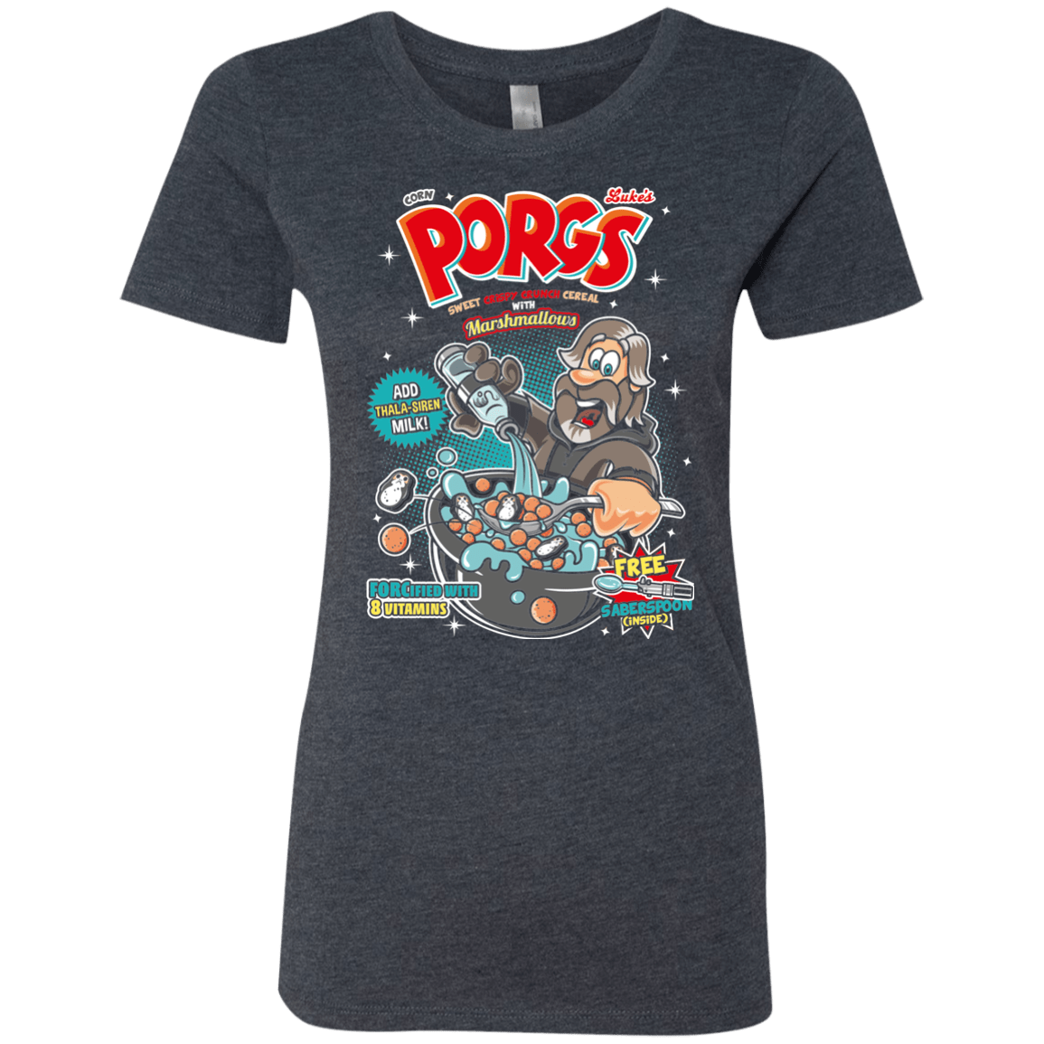 T-Shirts Vintage Navy / S Corn Porgs Women's Triblend T-Shirt