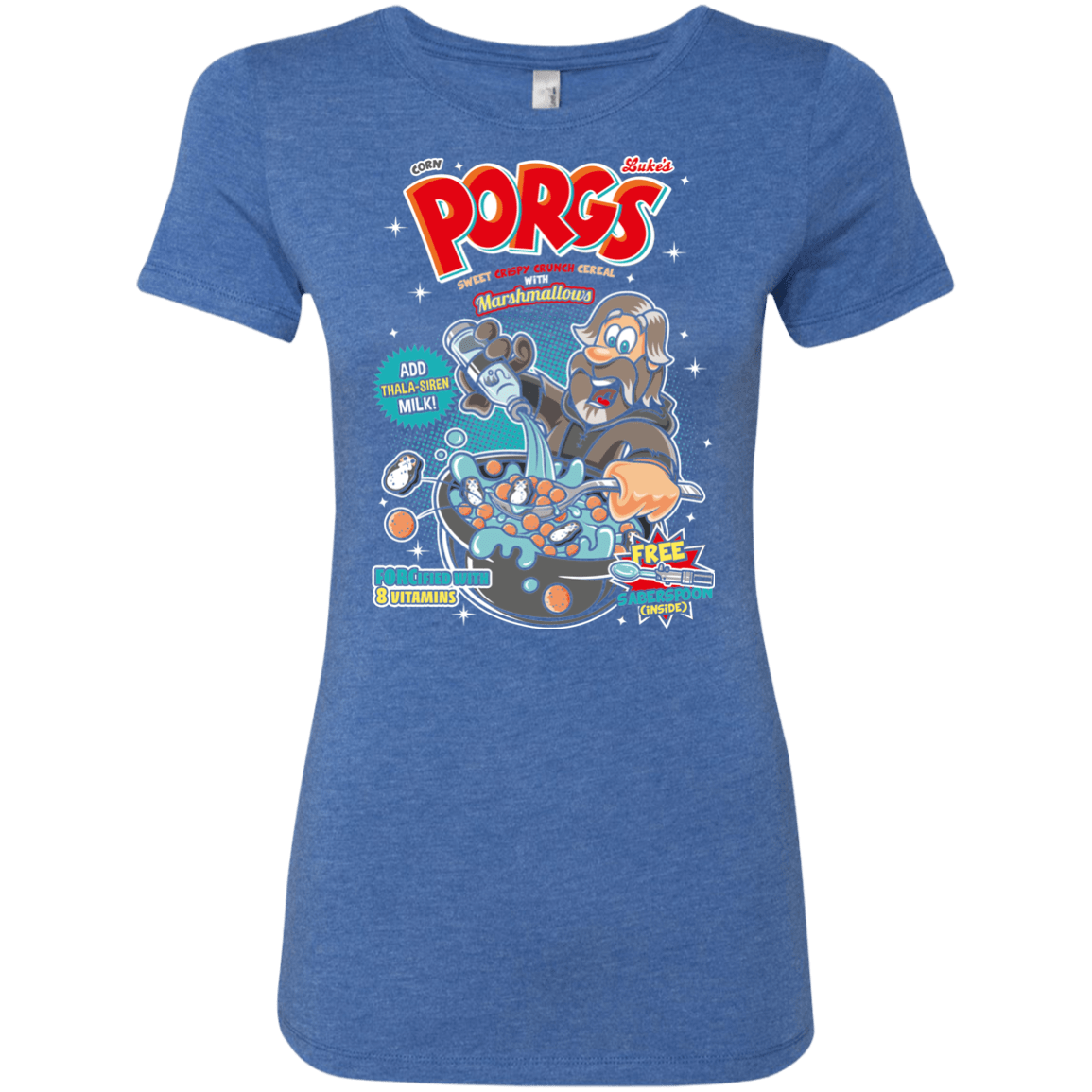T-Shirts Vintage Royal / S Corn Porgs Women's Triblend T-Shirt