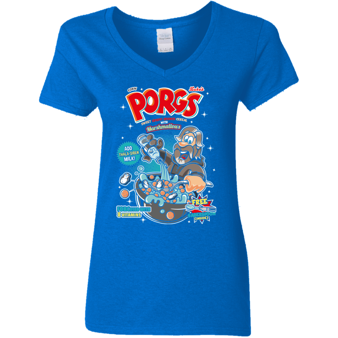 Corn Porgs Women's V-Neck T-Shirt