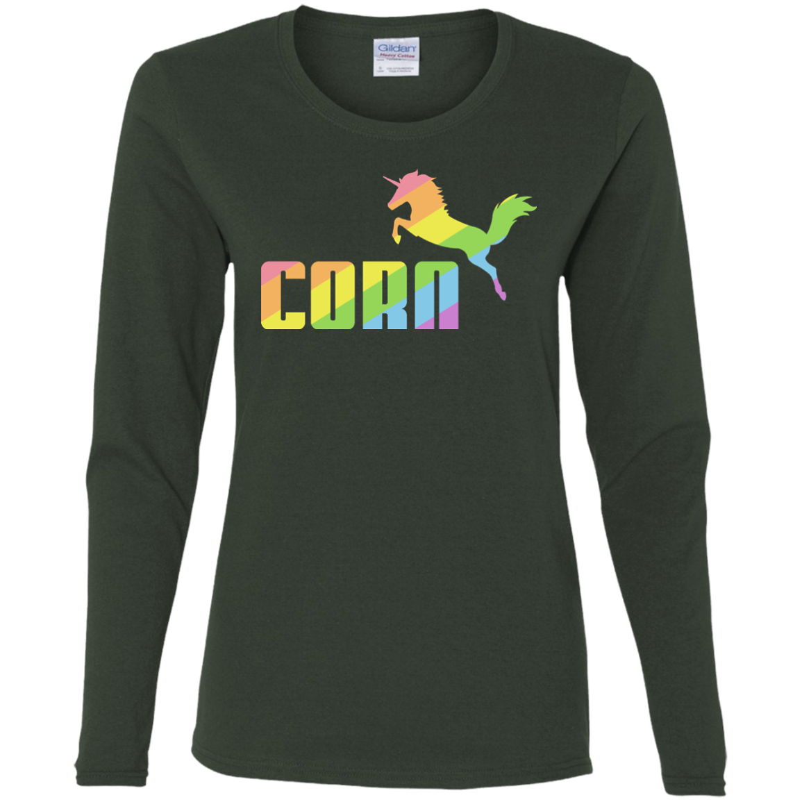 T-Shirts Forest / S Corn Women's Long Sleeve T-Shirt
