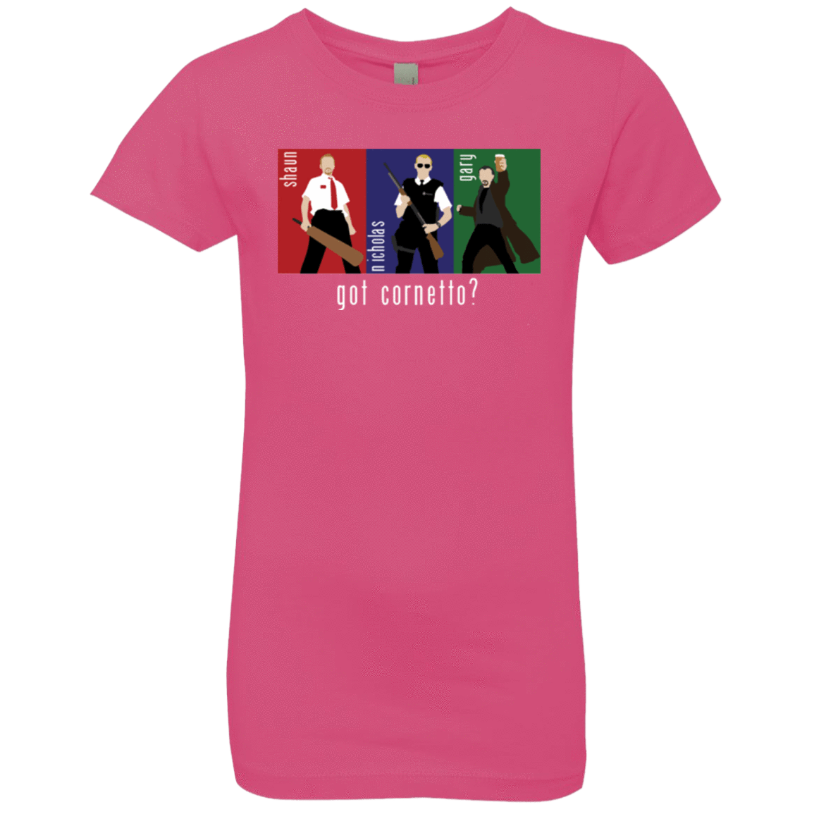 T-Shirts Hot Pink / YXS Cornetto Girls Premium T-Shirt