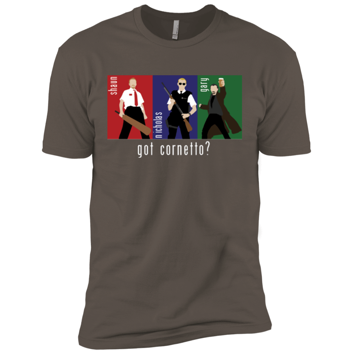 T-Shirts Warm Grey / X-Small Cornetto Men's Premium T-Shirt