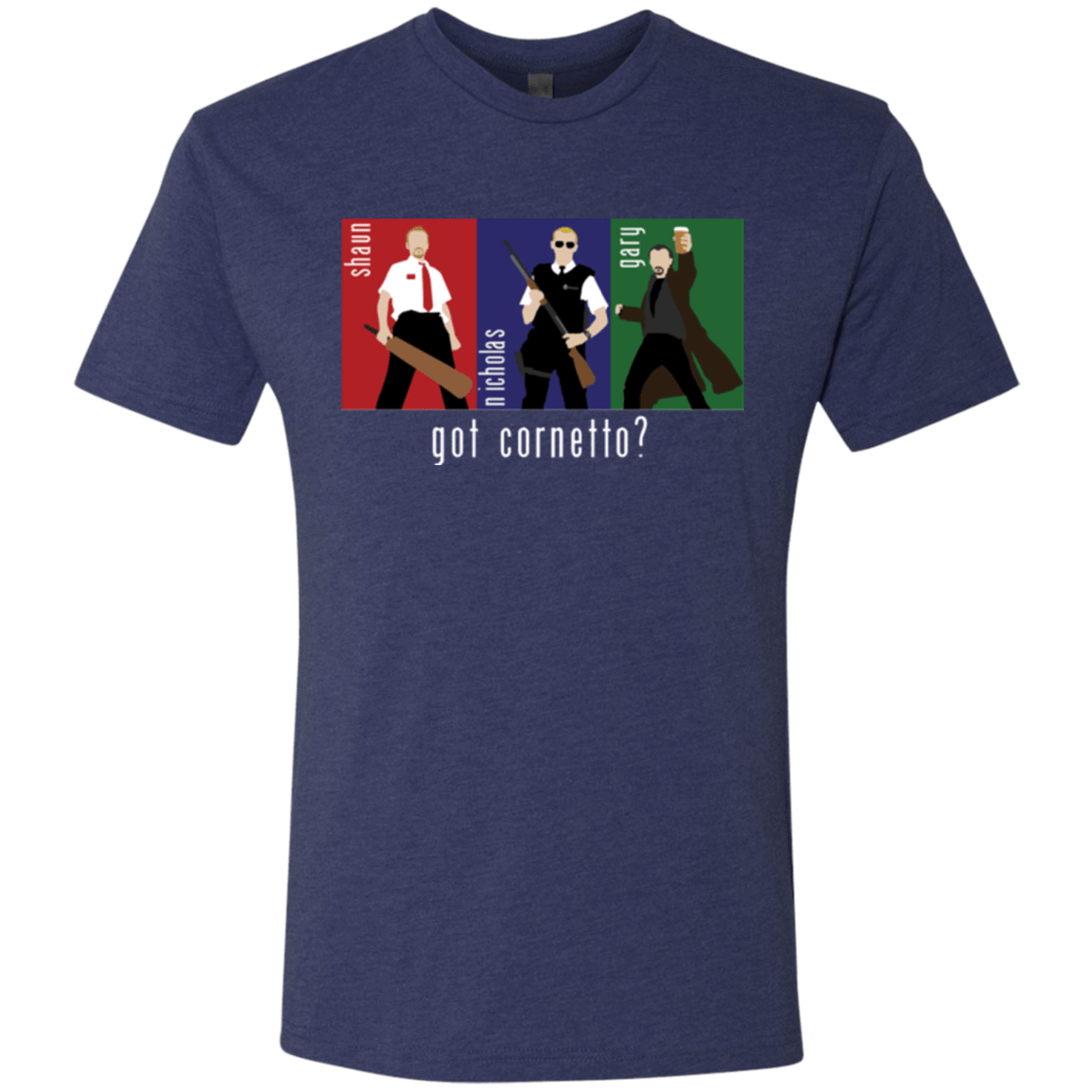 T-Shirts Vintage Navy / Small Cornetto Men's Triblend T-Shirt
