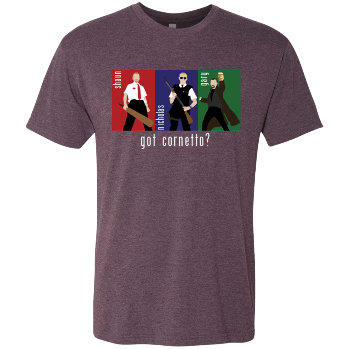 T-Shirts Vintage Purple / Small Cornetto Men's Triblend T-Shirt