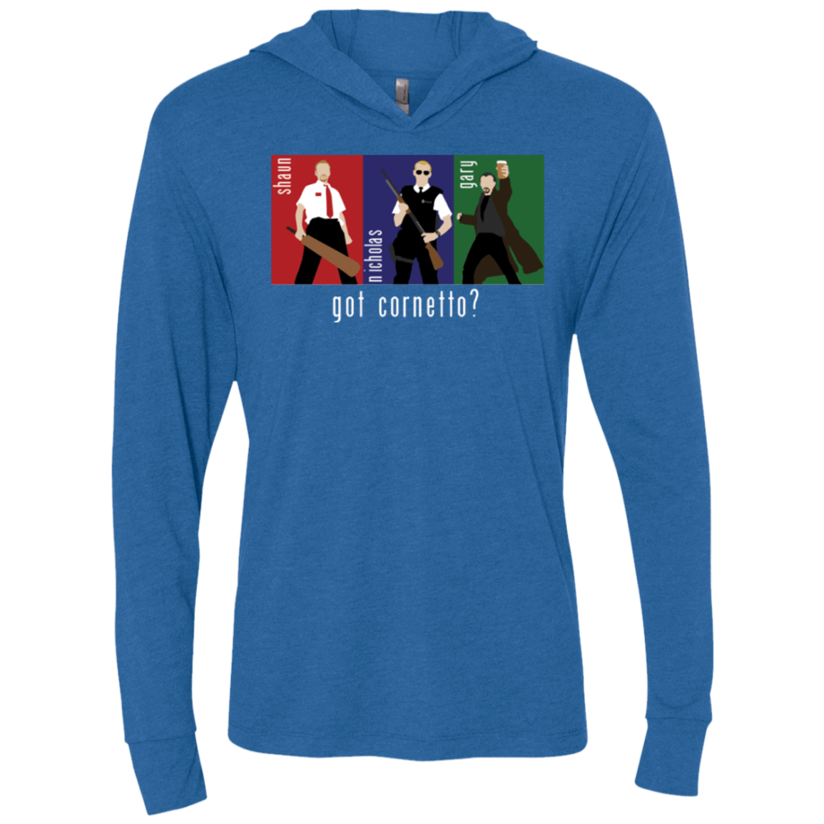 T-Shirts Vintage Royal / X-Small Cornetto Triblend Long Sleeve Hoodie Tee