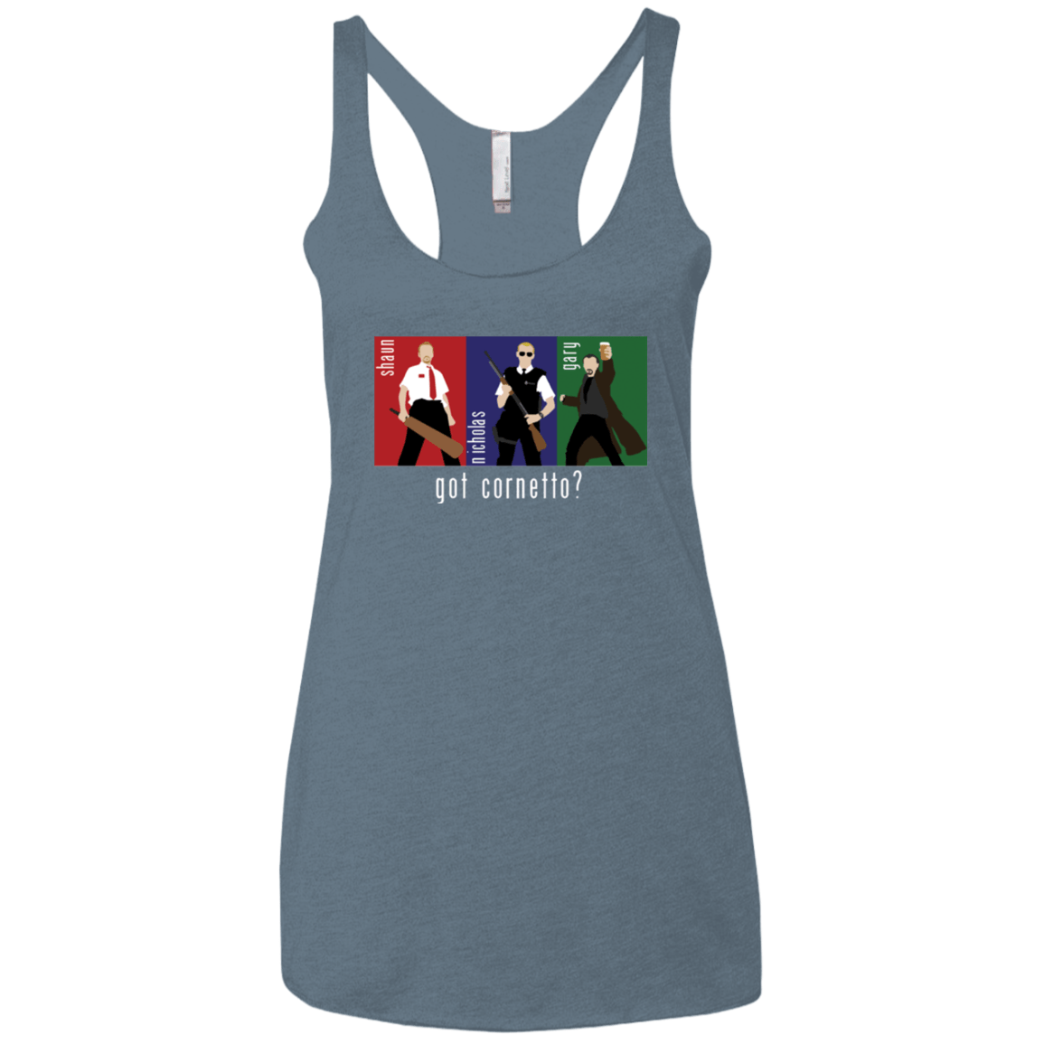 T-Shirts Indigo / X-Small Cornetto Women's Triblend Racerback Tank