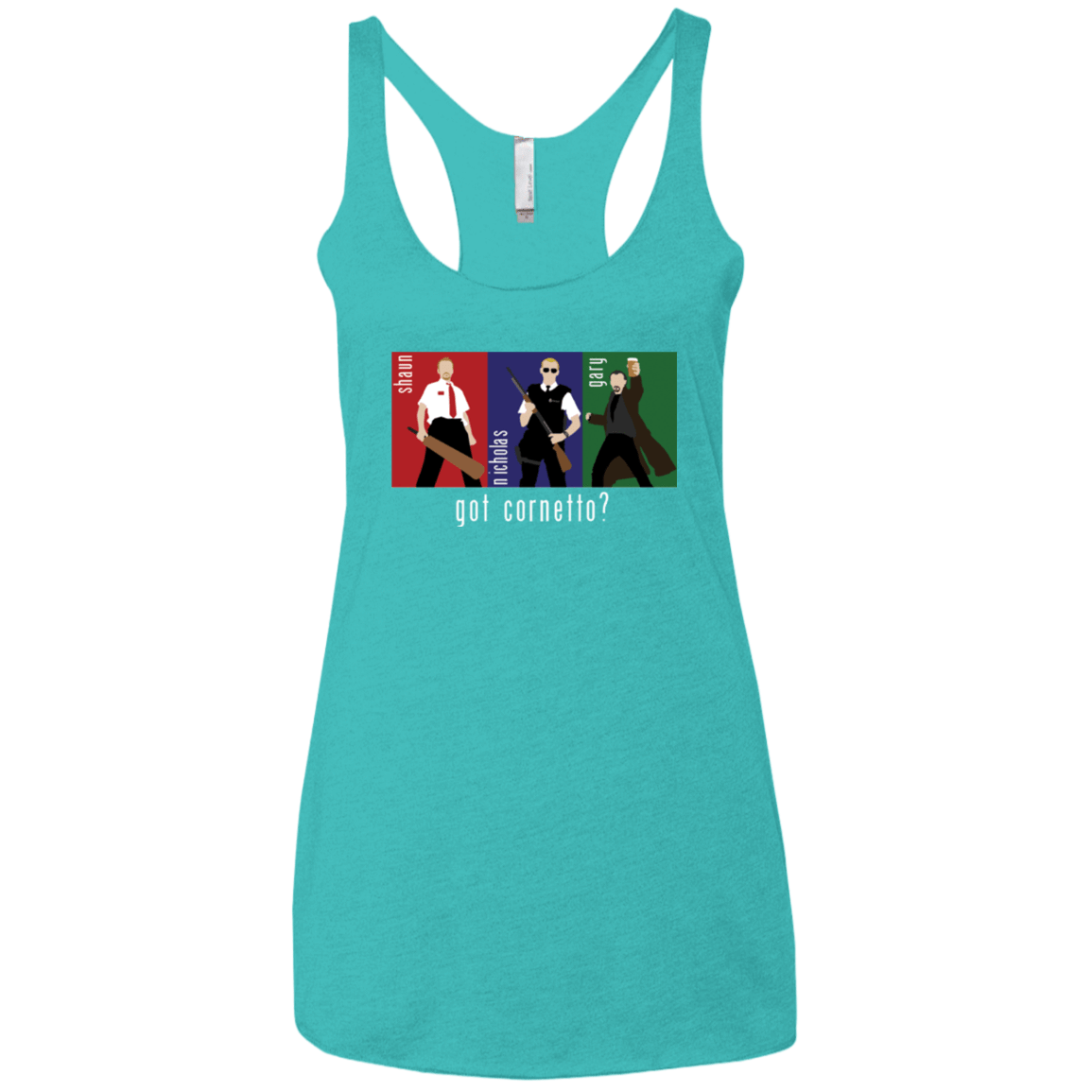 T-Shirts Tahiti Blue / X-Small Cornetto Women's Triblend Racerback Tank