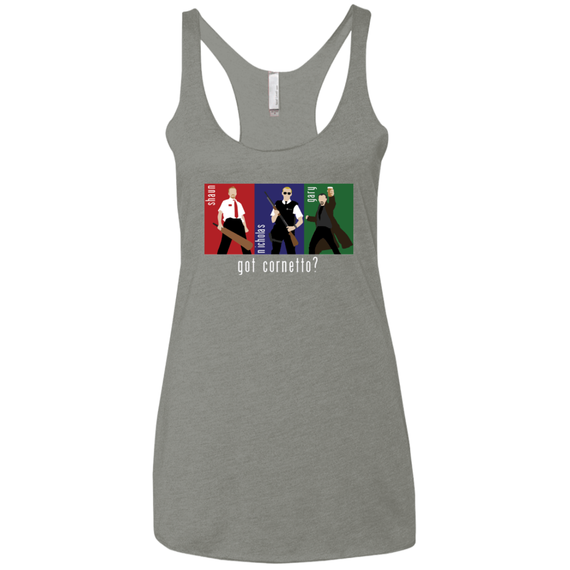 T-Shirts Venetian Grey / X-Small Cornetto Women's Triblend Racerback Tank