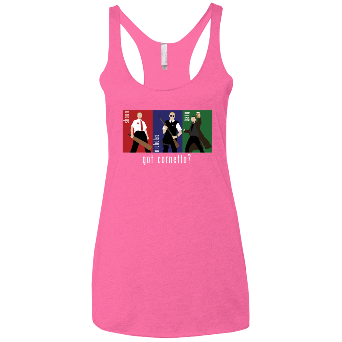T-Shirts Vintage Pink / X-Small Cornetto Women's Triblend Racerback Tank