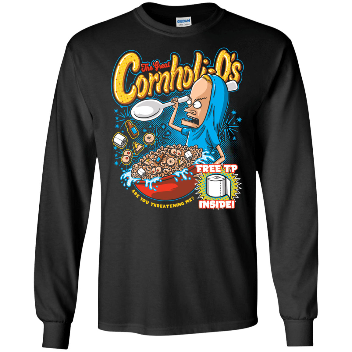 T-Shirts Black / S Cornholi-O's Men's Long Sleeve T-Shirt