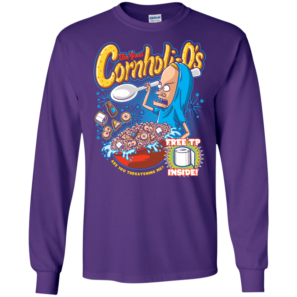 T-Shirts Purple / S Cornholi-O's Men's Long Sleeve T-Shirt