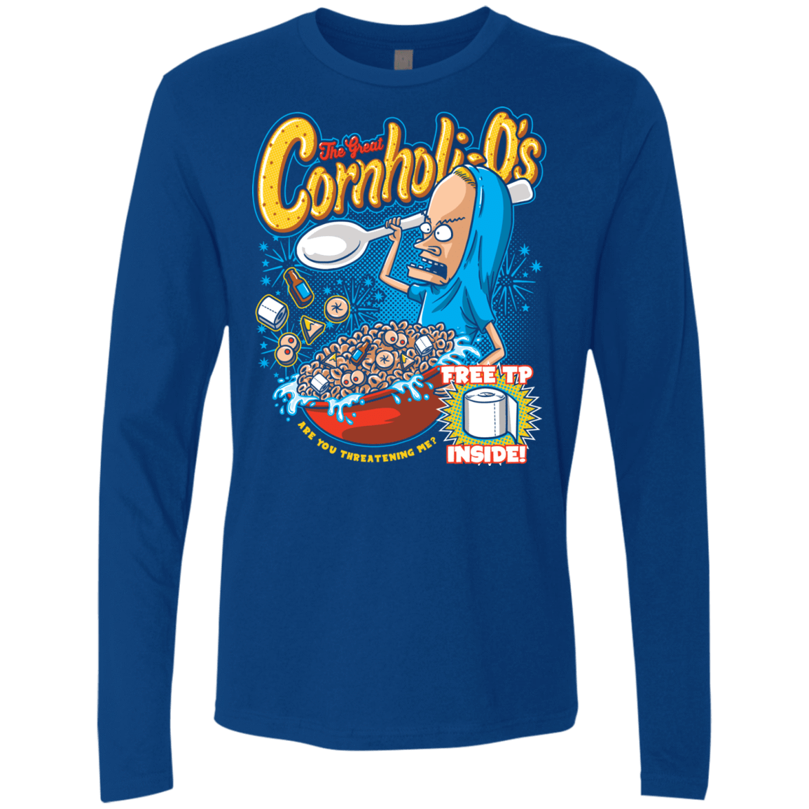 T-Shirts Royal / S Cornholi-O's Men's Premium Long Sleeve