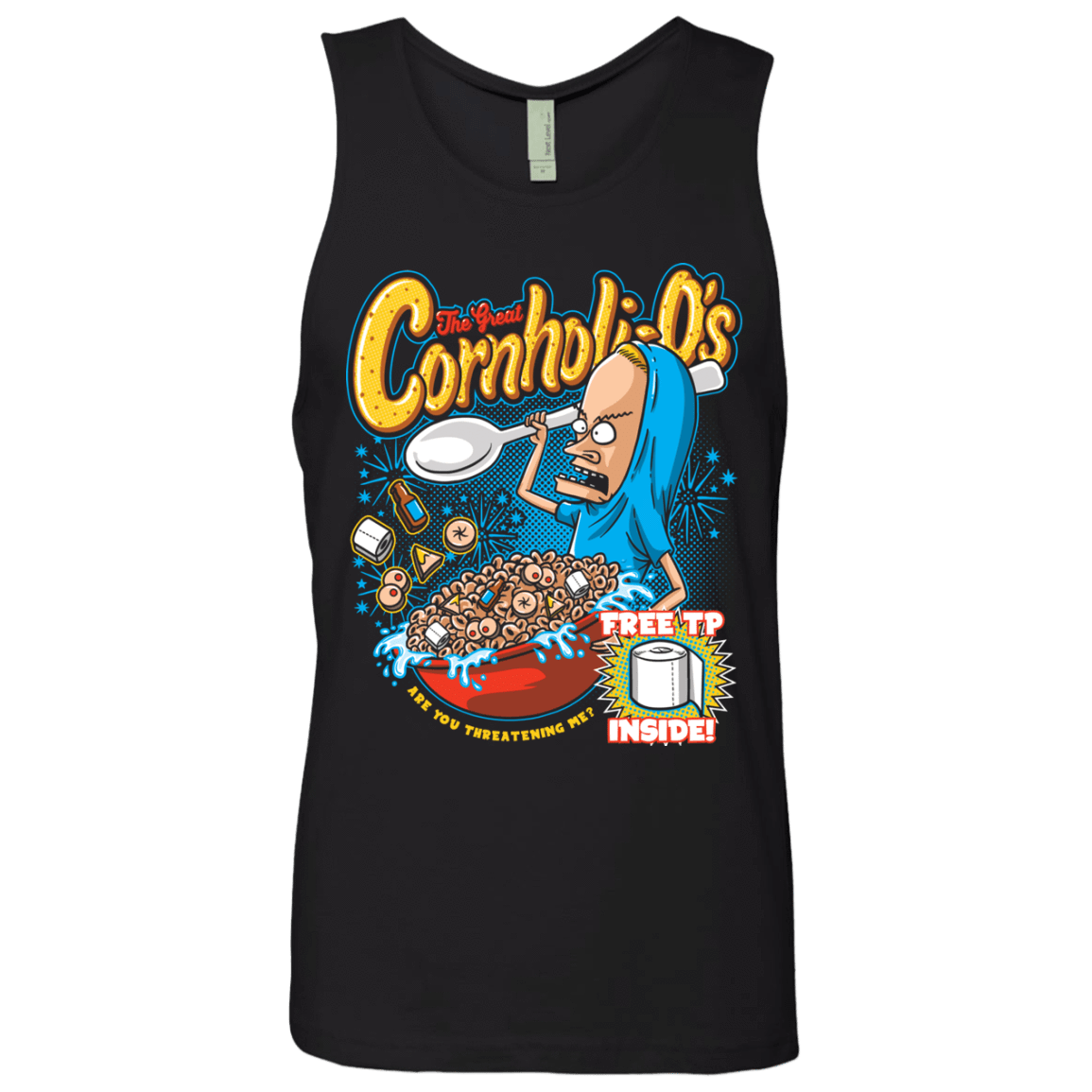 T-Shirts Black / S Cornholi-O's Men's Premium Tank Top