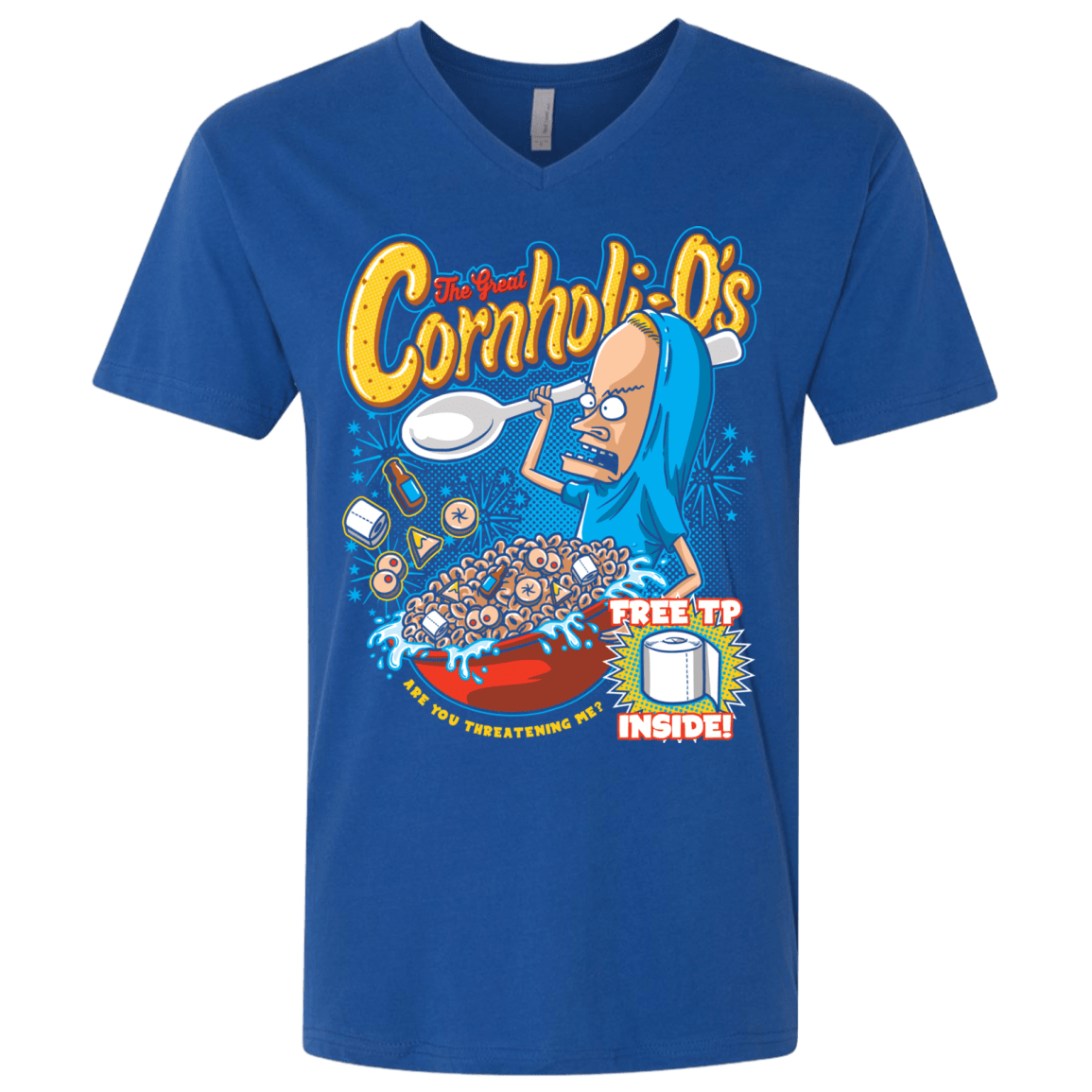 Cornholi-O's Men's Premium V-Neck