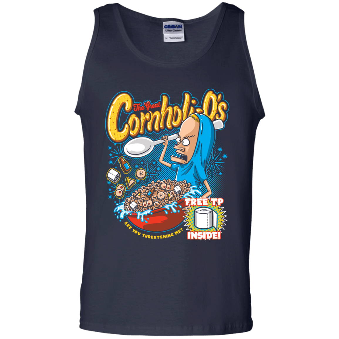 T-Shirts Navy / S Cornholi-O's Men's Tank Top