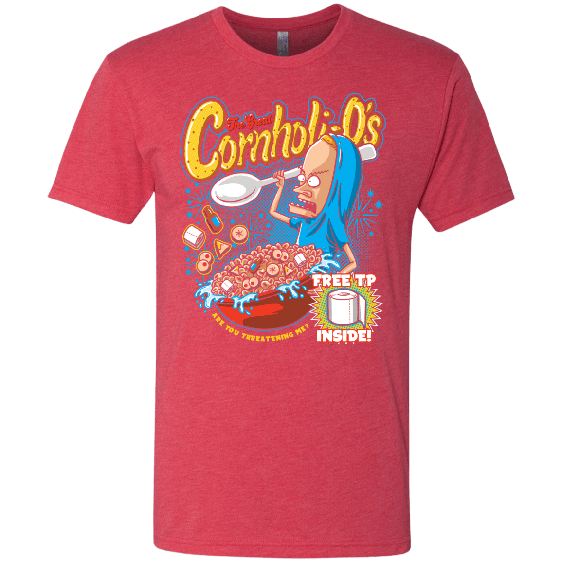 T-Shirts Vintage Red / S Cornholi-O's Men's Triblend T-Shirt