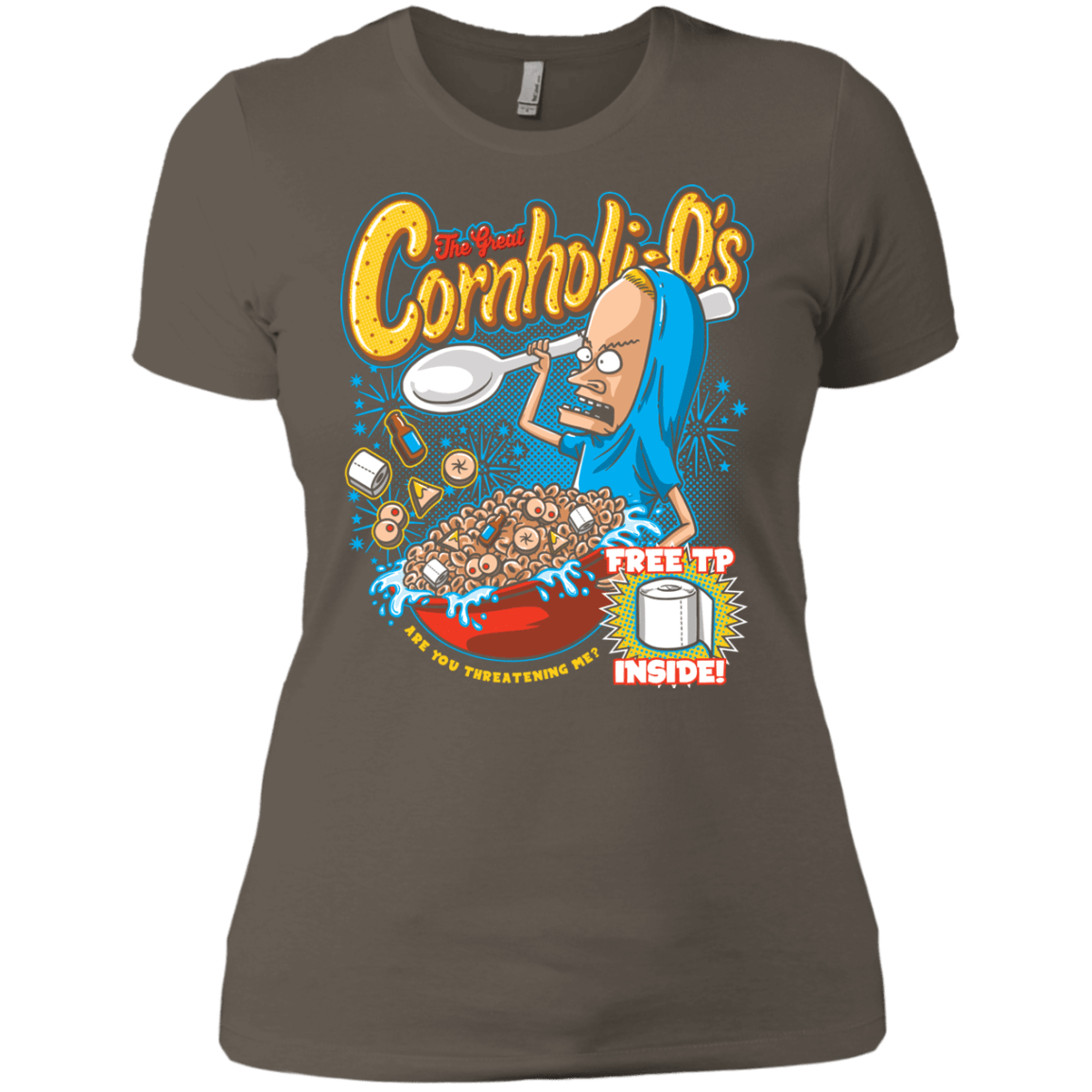 T-Shirts Warm Grey / X-Small Cornholi-O's Women's Premium T-Shirt