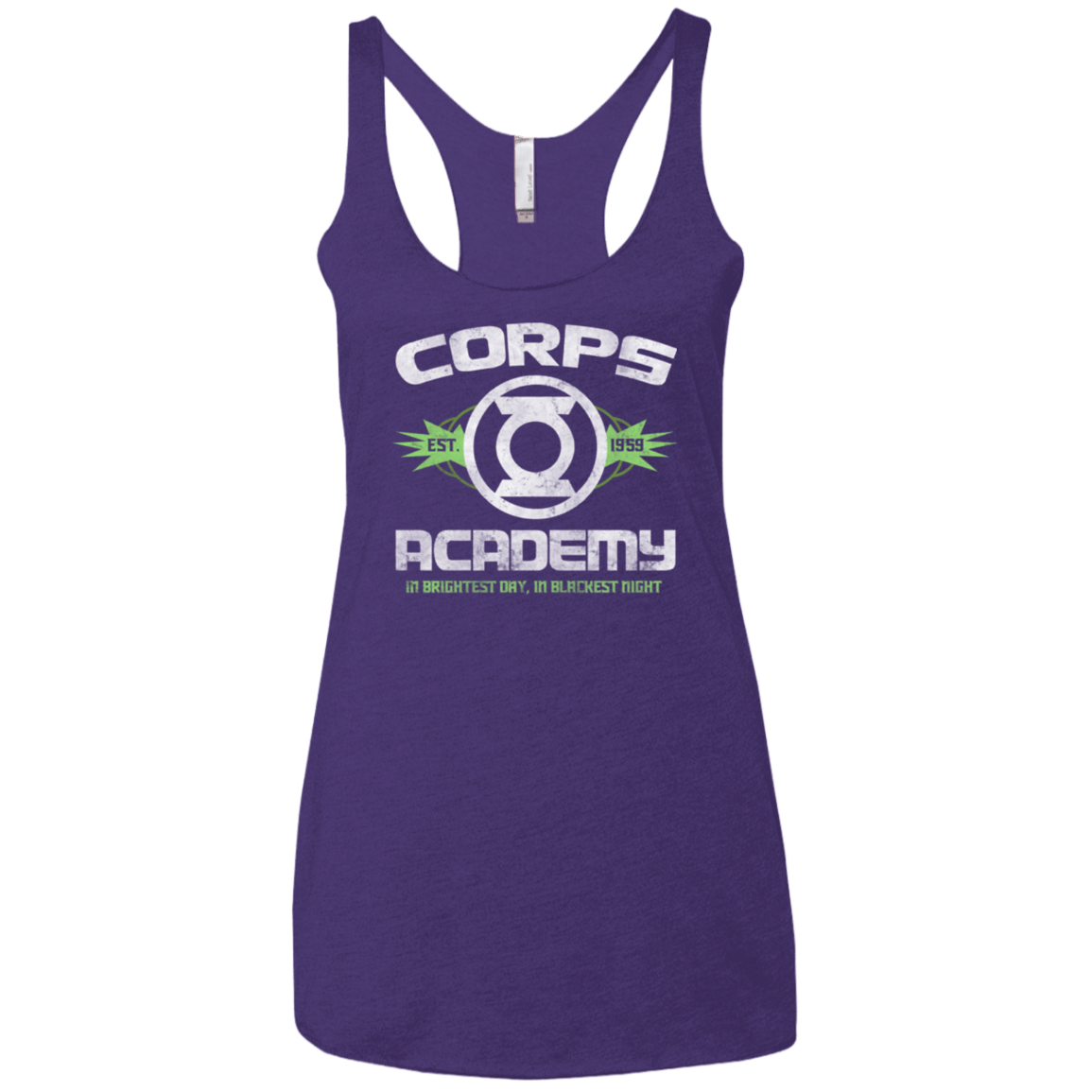 T-Shirts Purple / X-Small Corps Academy Women's Triblend Racerback Tank