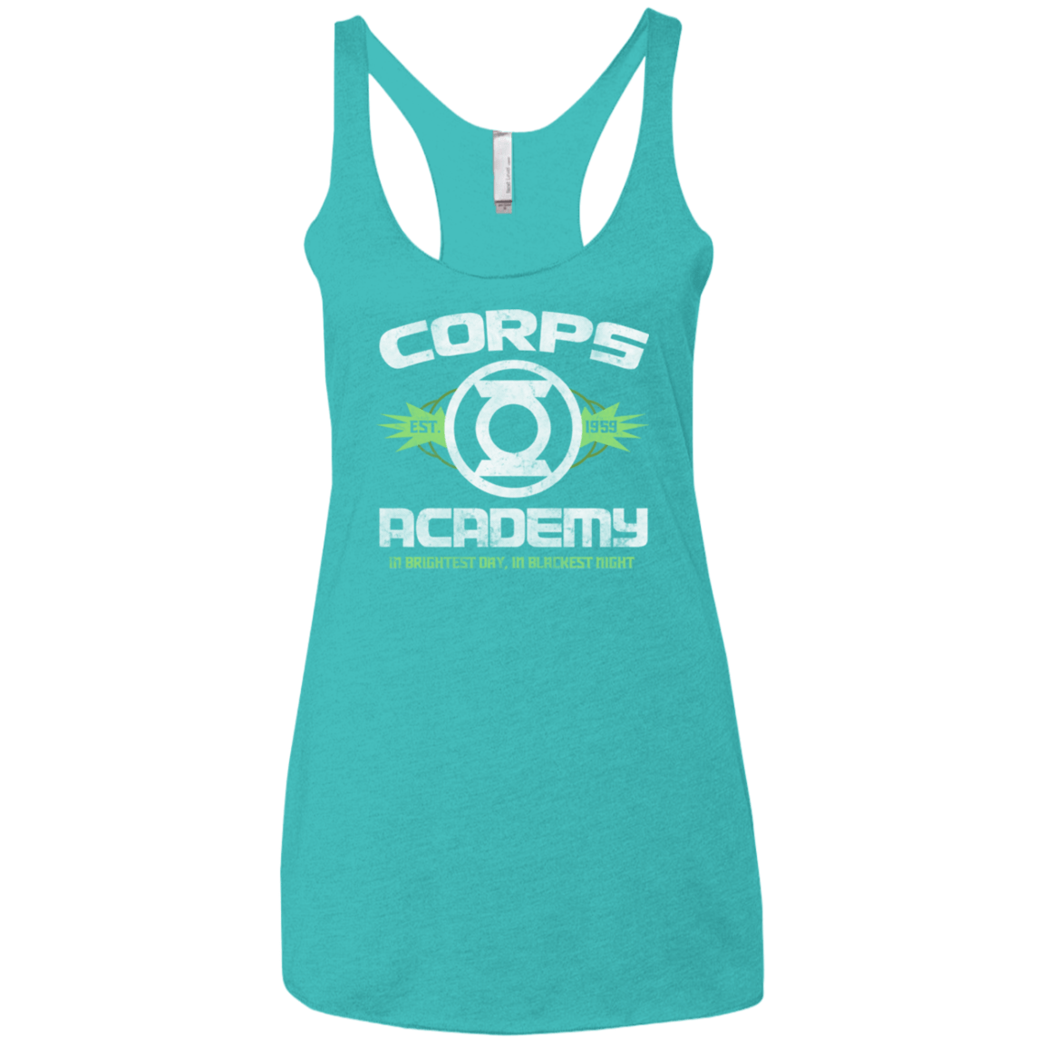 T-Shirts Tahiti Blue / X-Small Corps Academy Women's Triblend Racerback Tank