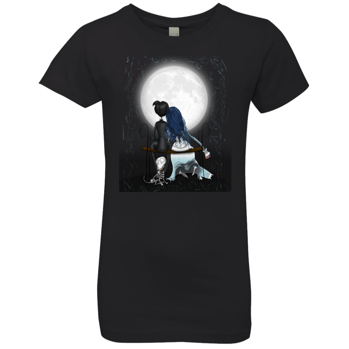 T-Shirts Black / YXS Corpse Bride Love Girls Premium T-Shirt