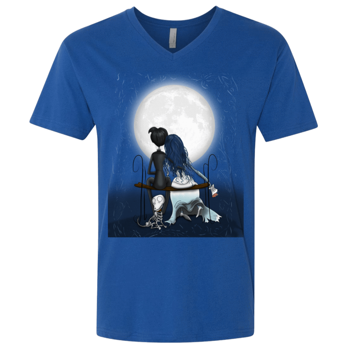 T-Shirts Royal / X-Small Corpse Bride Love Men's Premium V-Neck