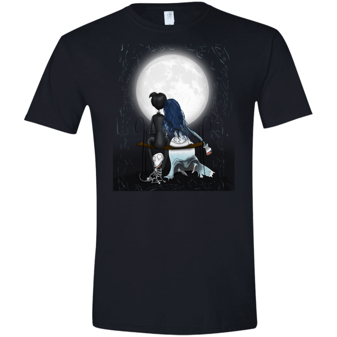 T-Shirts Black / X-Small Corpse Bride Love Men's Semi-Fitted Softstyle