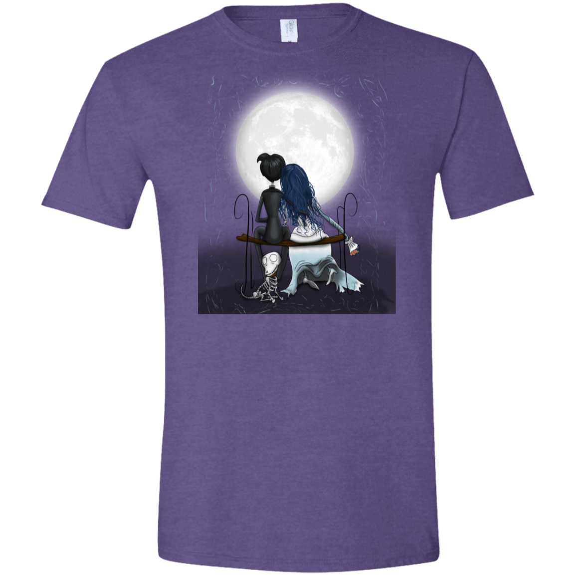 T-Shirts Heather Purple / S Corpse Bride Love Men's Semi-Fitted Softstyle