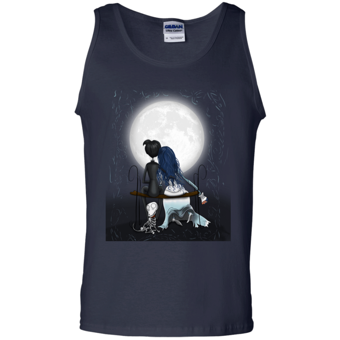 T-Shirts Navy / S Corpse Bride Love Men's Tank Top