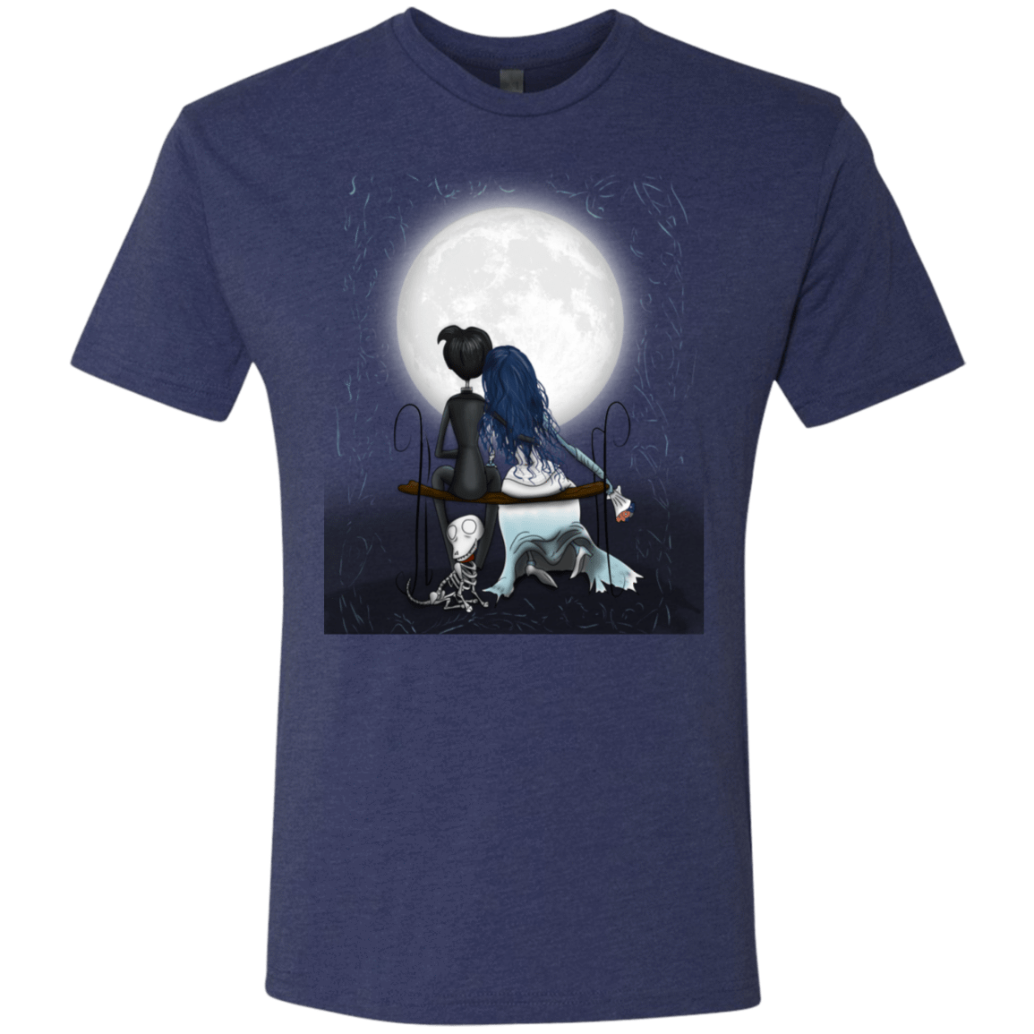 T-Shirts Vintage Navy / S Corpse Bride Love Men's Triblend T-Shirt
